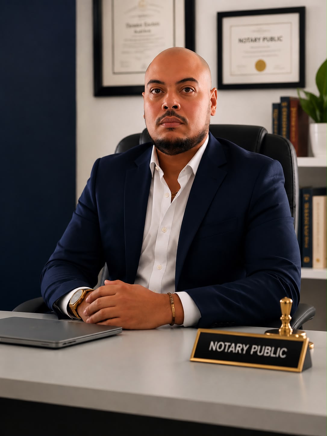 Francisco Molina, fundador de Molina Multiservice Group, en su oficina de Orlando